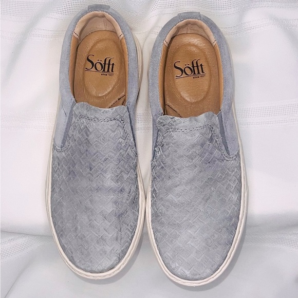 Sofft Slip-On Platform Sneakers Casual Flats Sz 6 EUC Gray - Picture 5 of 14